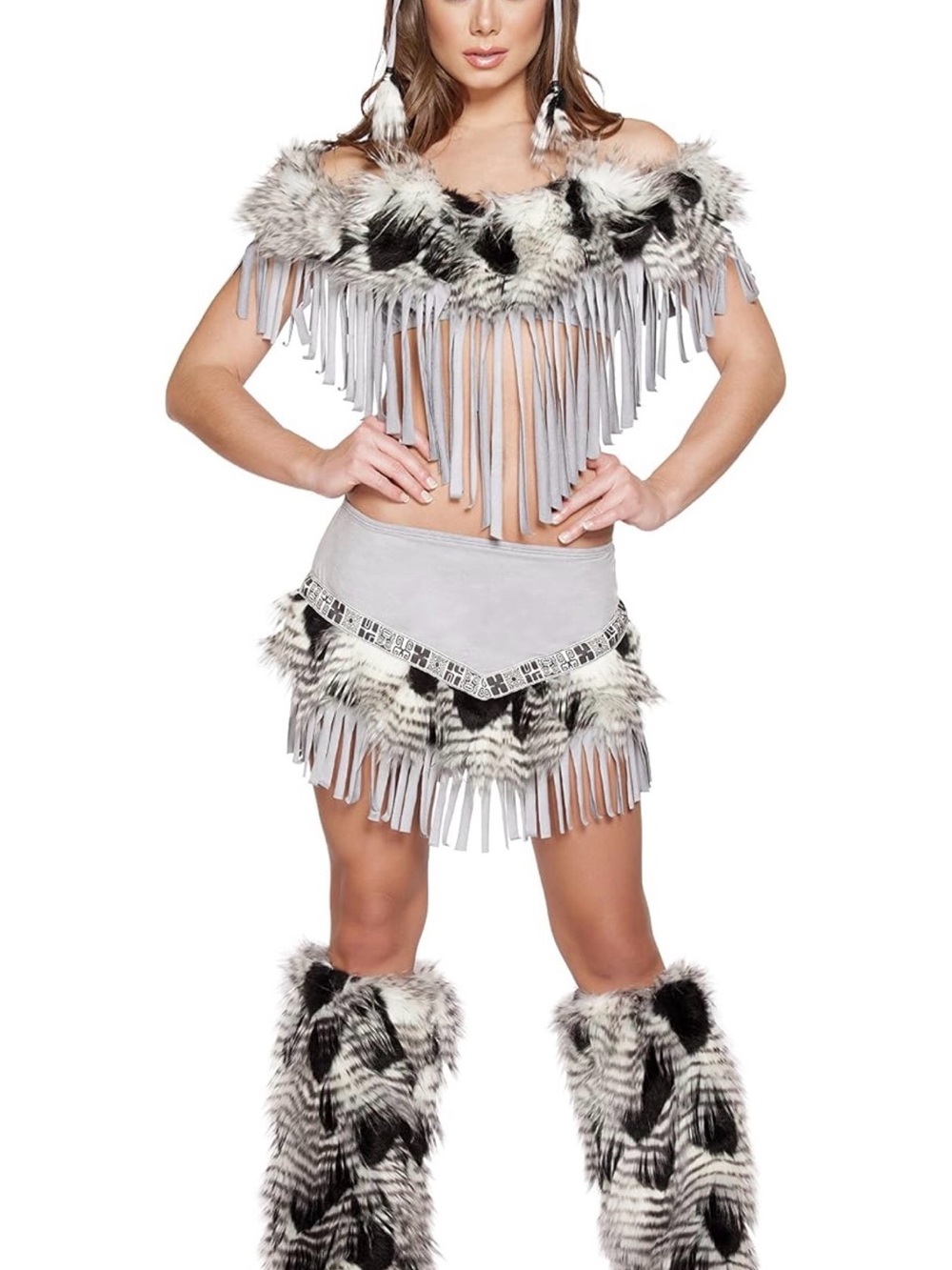 3pc lusty Indian maidan Halloween costume socks not included